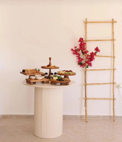 سرویس پذیرایی3تکه تمام چوب برند JUSTWOOD ترکیه