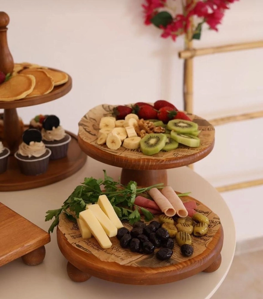 سرویس پذیرایی3تکه تمام چوب برند JUSTWOOD ترکیه