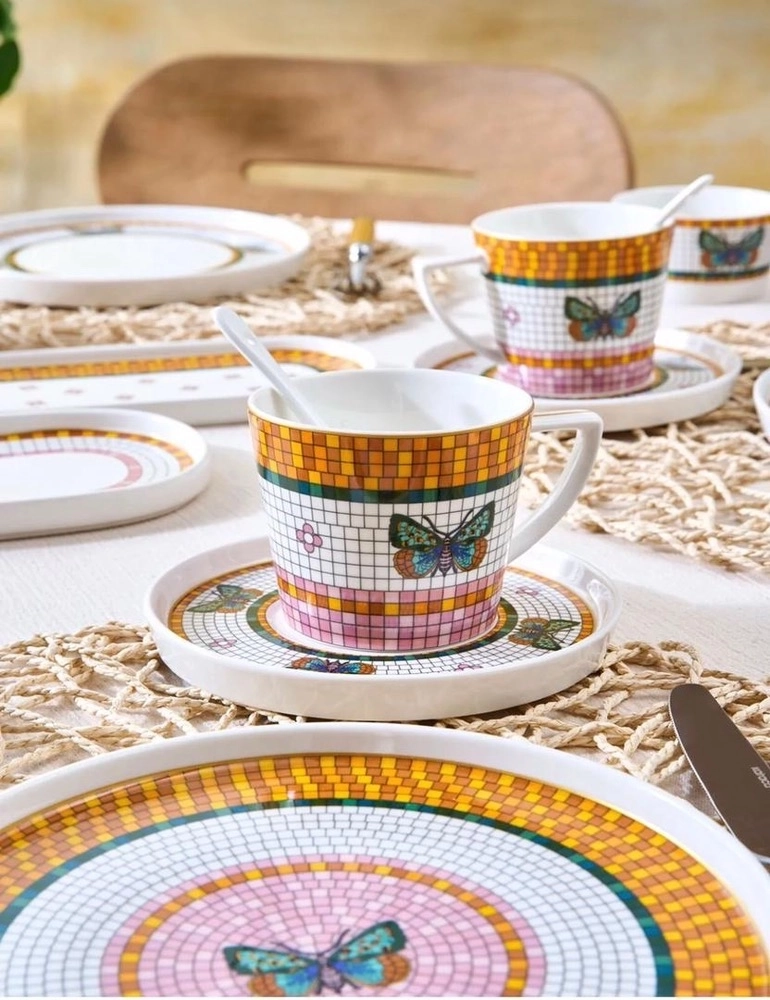 سرویس صبحانه خوری 33پارچه 6نفر چینی برند کاراجا ترکیه
