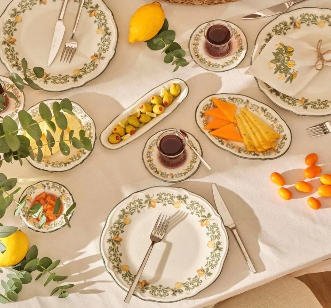 سرویس صبحانه خوری چینی ۶نفر ۲۴پارچه ترکیه