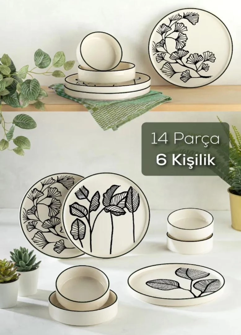سرویس صبحانه خوری ۶نفر14پارچه چینی ترکیه