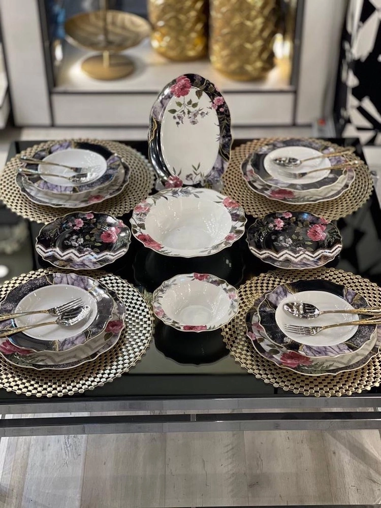 سرویس غذاخوری چینی طرح امازون جدید26پارچه 6نفرترکیه