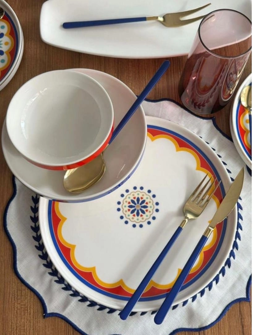 سرویس غذاخوری چینی ۶نفر۹۳ پارچه  ترکیه