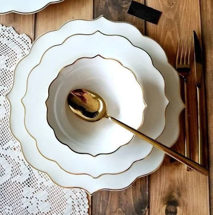 سرویس غذاخوری چینی ۲۴پارچه ۶نفر برند اجارترکیه