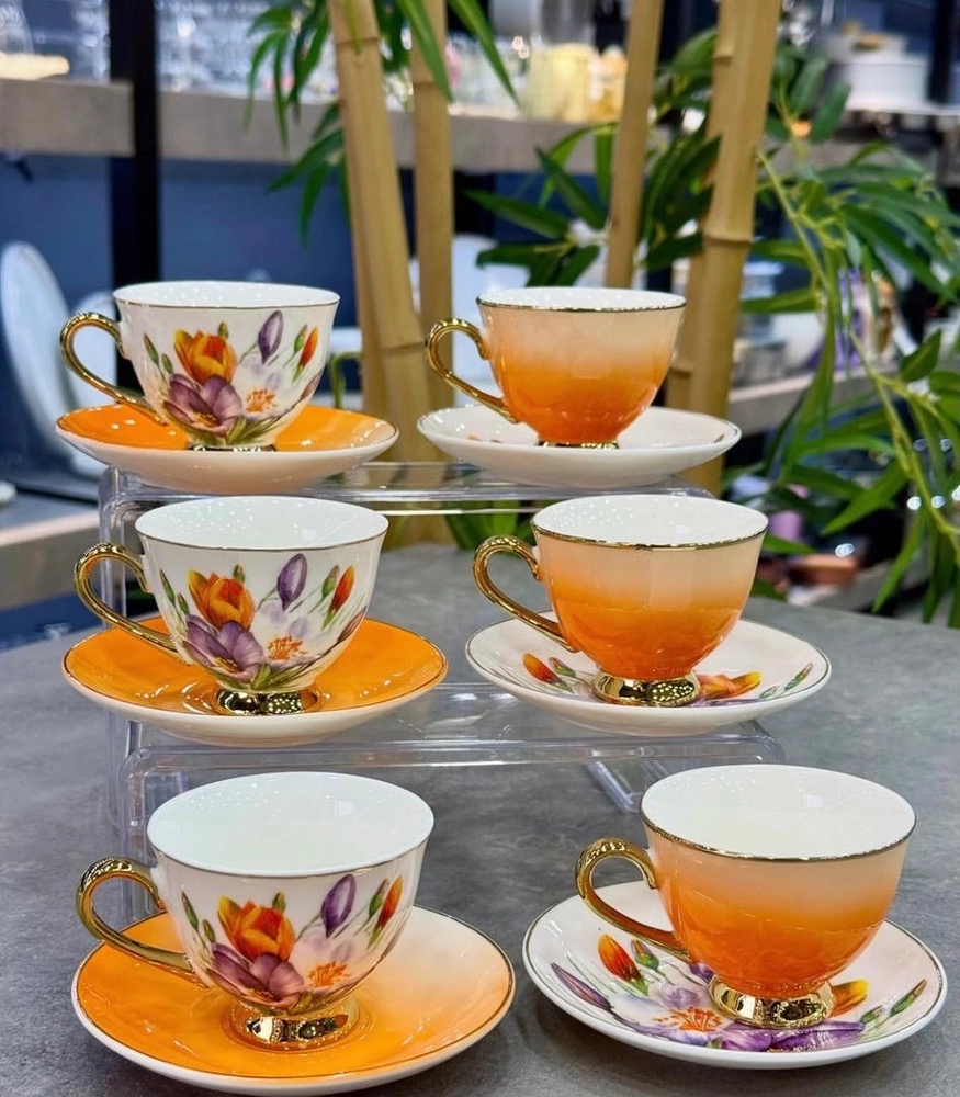 سرویس قهوه خوری چینی 12پارچه 6نفر ترکیه